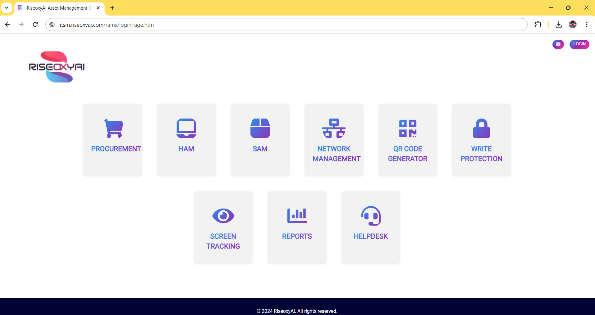 Asset Management login